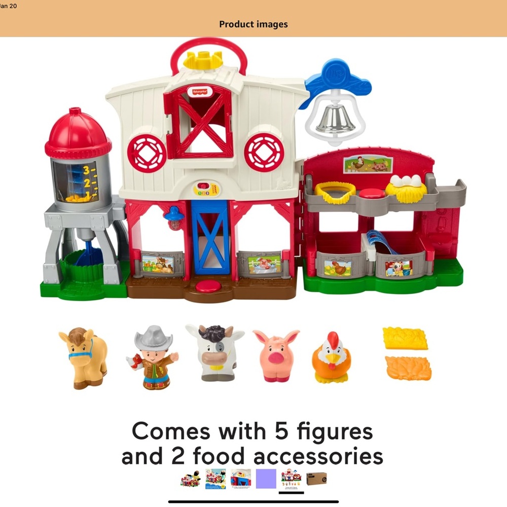 Fisher-Price Little People Barnyard Set - Red, White, and Blue